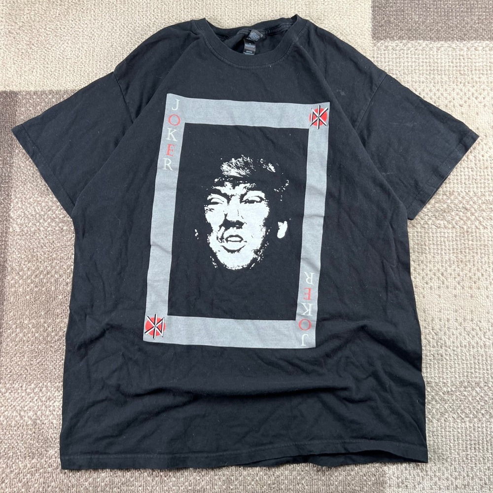 Dead Kennedys Trump Joker Tour Graphic T-Shirt Mens Large Black